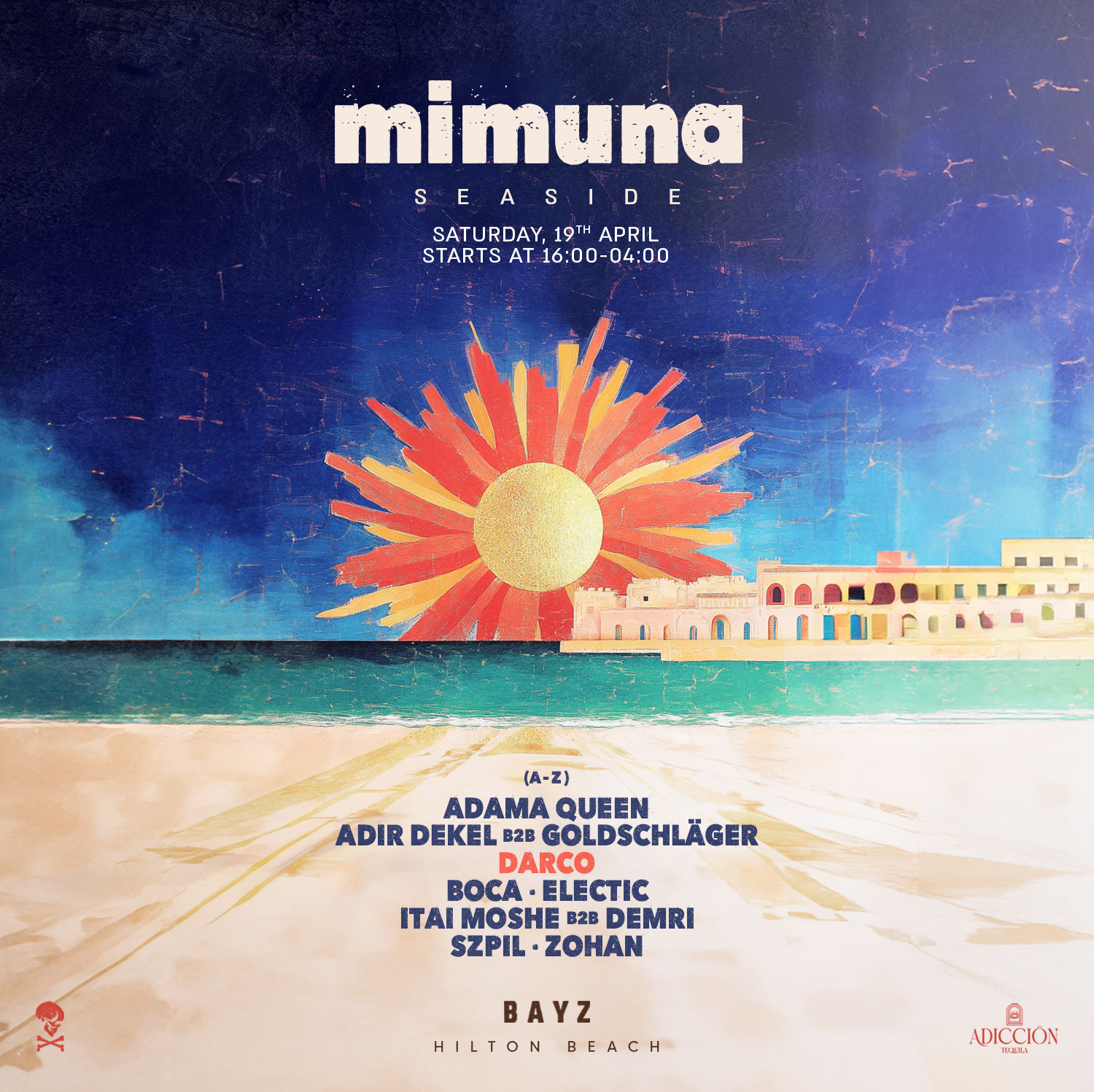 Hilton Rooftop beach - open season event
