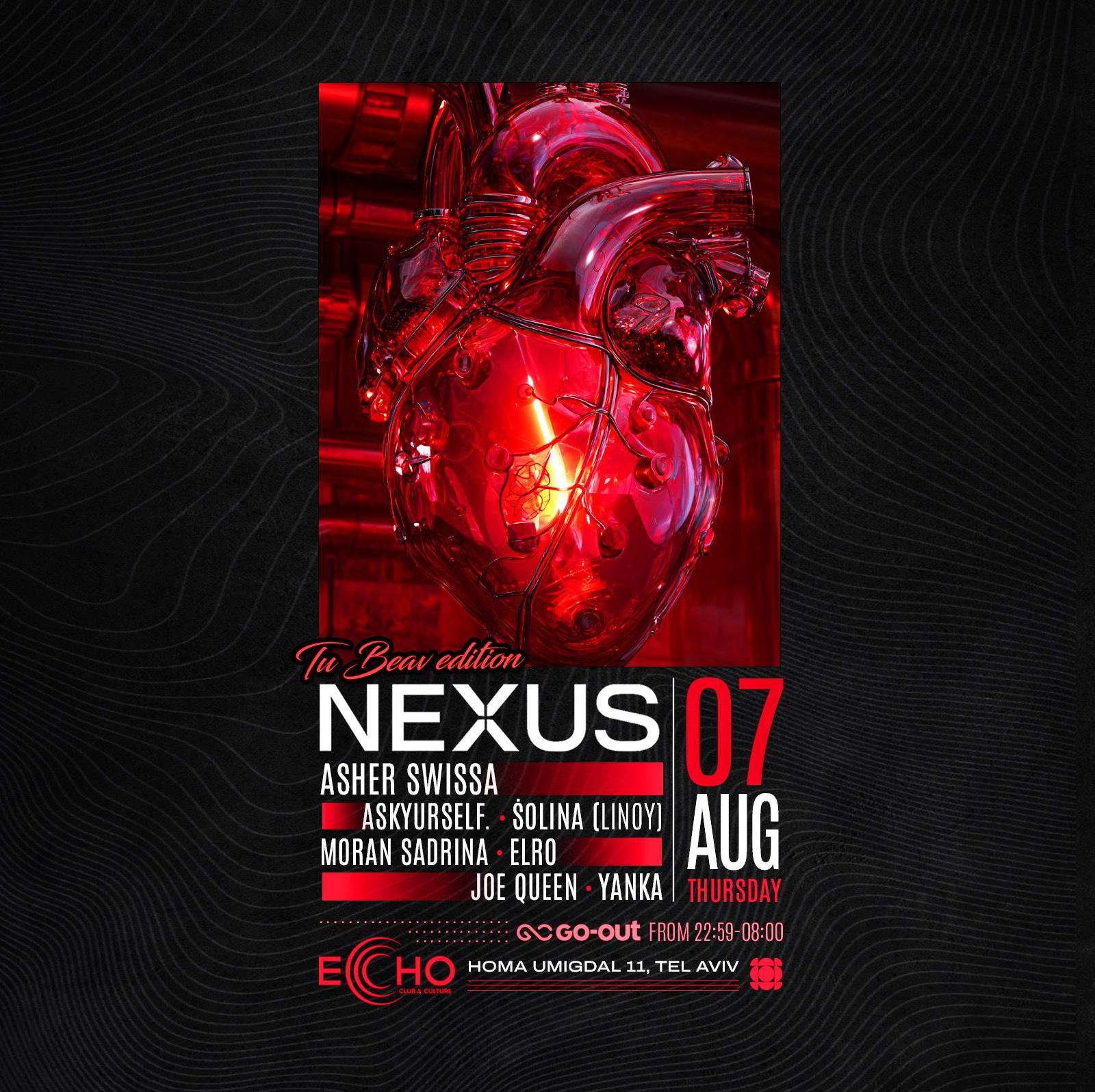 Thursday ECHO NEXUS - TU BE’AV