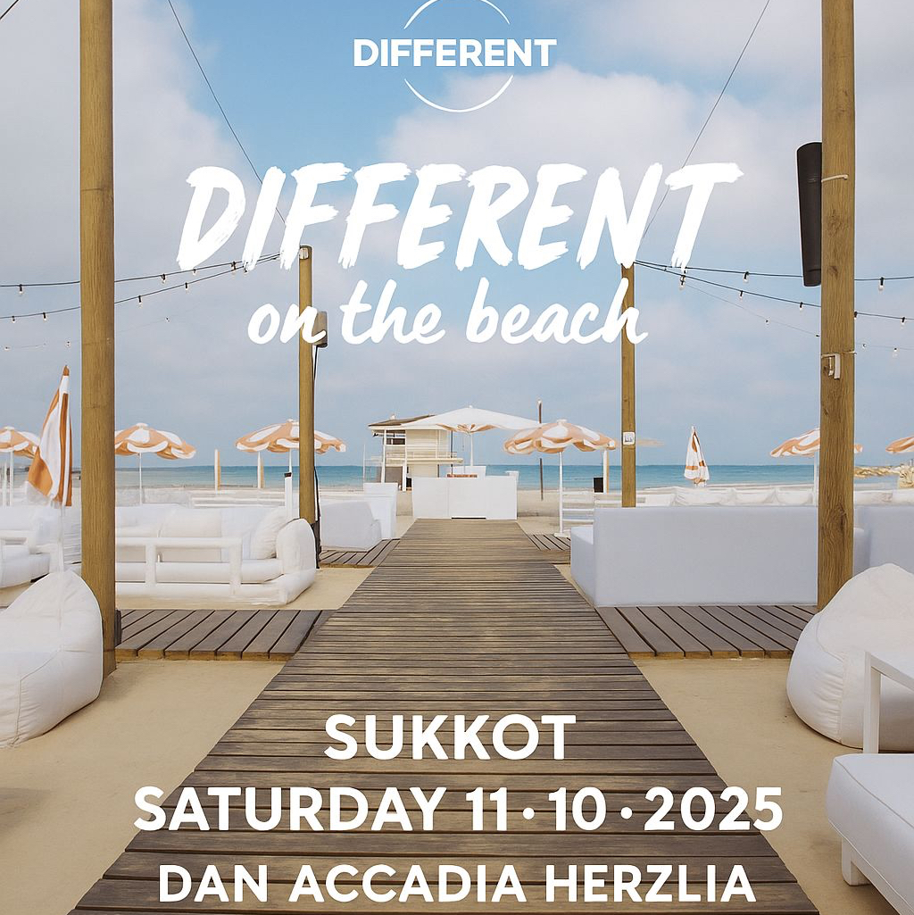 Different Sukkot Herzliya Beach