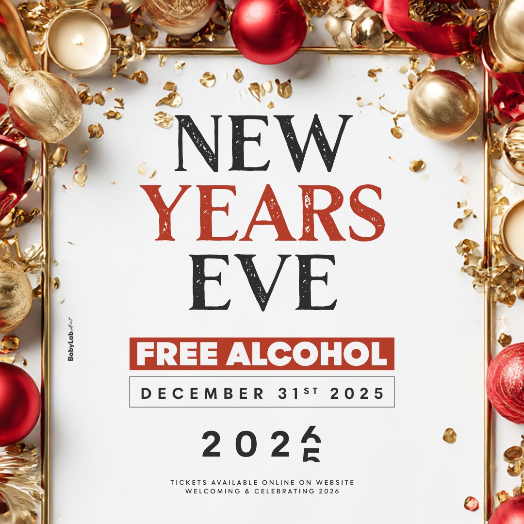 FREE ALCOHOL ALL NIGHT NYE